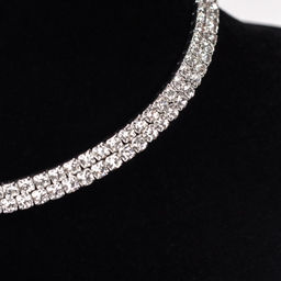 Чокер со стразами / 12-2 /уп 24/серебро - Галеонтрейд фото 9