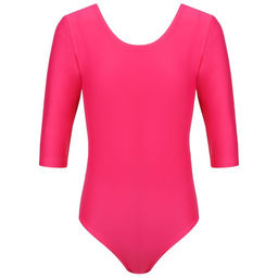 Купальник гимнастический Grace Dance, с рукавом 3/4, р. 42, цвет малина  фото 3
