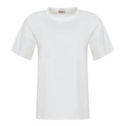 Футболка женская однотонная MINAKU REGULAR FIT: цвет экрю, р-р 46