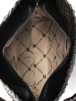 LACCOMA сумка СУ1053-2-черный эко кожа хлопок  фото 4