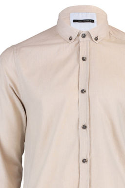 TRENDYOL MAN Koyu Yesil Dugmeli Yaka Apoletli Slim Fit Uzun Kol %100 Pamuklu Keten Gorunumlu Gomlek TMNSS20GO0189 - Trendyolmilla фото 26