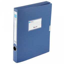 Папка-органайзер (короб) "Архивная" А4 23,4х31х3,5см, пластик, на липучке, цвет синий (Китай)