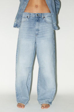 TRF BAGGY BALLOON MID-WAIST JEANS - Zara фото 35