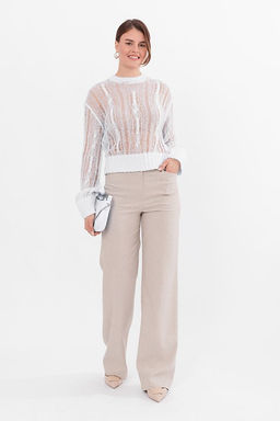 NOBBY, Женские брюки 4230-3 (бежевый лён)