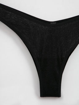 CONTE FLORAL TATTOO LBR 2873 Трусы женские black - Conte elegant фото 5