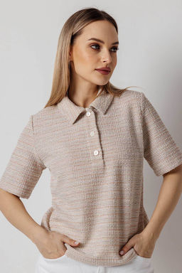 Блузка женская 4527/01/Пудровый - Rise фото 2