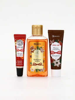 URAL LAB Арома Саунд Набор гель для душа, крем для рук и бальзам для губ, печенье