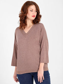 Кофта женская нарядная большие размеры - Almond фото 2