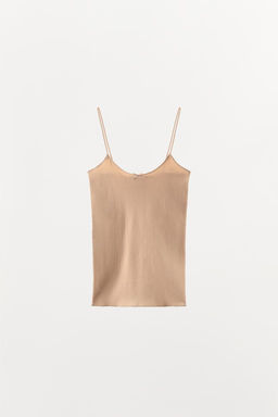 POINTELLE STRAPPY TOP WITH SATIN BOW - Zara фото 4