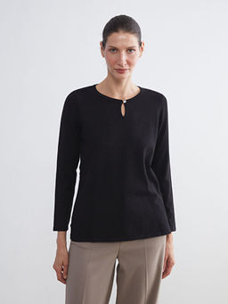 Bisiklet Yaka Kad?n Triko Kazak