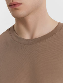 Футболка мужская бежевая мокко 111927