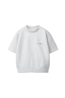 SUDADERA MANGA CORTA TEXTO RELIEVE / Gris vigor? - Zara фото 2