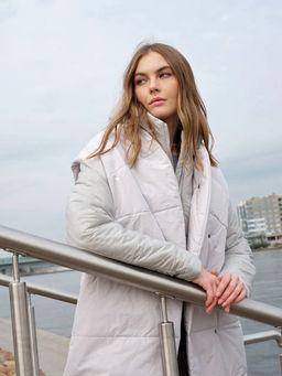 Пальто женское арт. 311W, жемчуг - Ultramarine фото 3