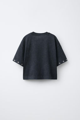 CAMISETA ESTRELLAS BRILLO / Negro - Zara фото 2