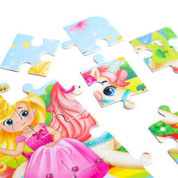 Пазл 4 в 1 Милые принцессы - Puzzle time фото 3