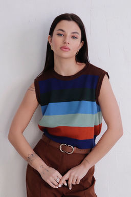 11716 Топ вязаный в полоску - Martichelli фото 5