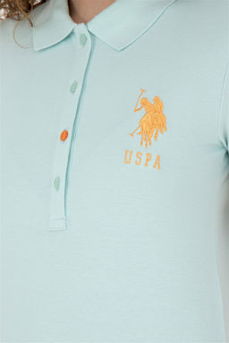 Женская базовая футболка цвета морской волны - U.s. polo assn фото 7