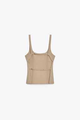 STRIPED OPEN-BACK TOP - Zara фото 7