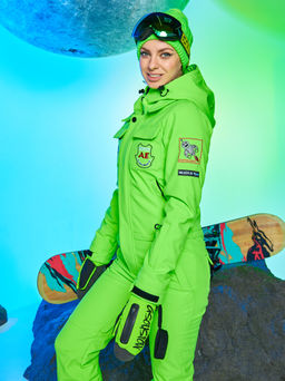 Женский сноубордический горнолыжный комбинезон Alpha Endless Aeternitas 223/2305 FAG - Салатовый  фото 17