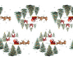 Дорожка для сервировки 50*150 см, хлопок 100% (Очарование нового года)