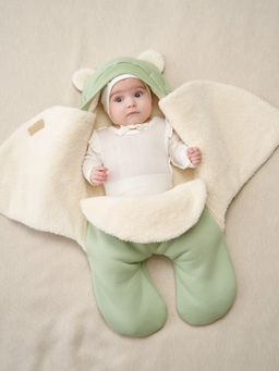 Конверт-звездочка Шалфей с прорезями для ремней безопасности 0+ - Bungly фото 9