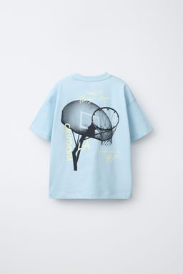 CAMISETA ESTAMPADO DEPORTES / Azul claro - Zara фото 2