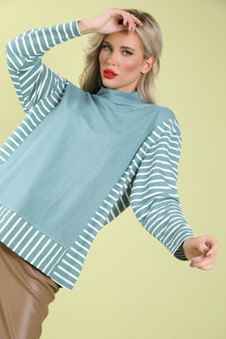 Лонгслив Найди баланс (шалфей) - Эльза фото 4