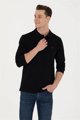 U. S. Polo Assn / Мужской черный базовый свитшот - U.s. polo assn фото 8