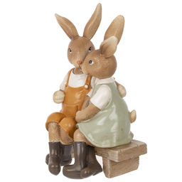Фигурка декоративная "Зайцы", L11 W9 H17 см