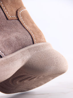 Ботинки 305.927ka. светло коричневый капучино замша/Байка