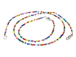 Чокер и браслет из шпинели шарик гр.2мм цв.синий яркий, 45см; 17см - Радуга камня фото 3