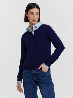 Кардиган женский синий