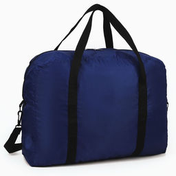 Сумка дорожная на молнии, складная в косметичку, цвет синий - Nazamok фото 5