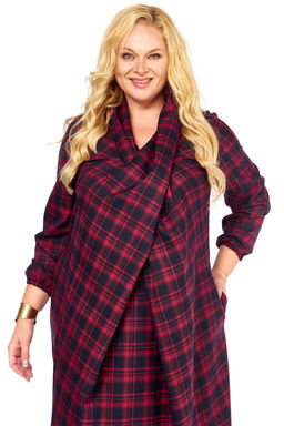 Платье Celentano 5058 красная клетка фото 5