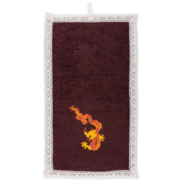 НАБОР ПОЛОТЕНЕЦ ИЗ 2Х ШТ ГОД ДРАКОНА,МАХР50Х30СМ,ВАФЛЯ50Х70СМ,ЖЁЛТЫЙ,КОРИЧН. - Lefard фото 4