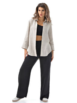 Рубашка  100% лён умягченный и варёный - А+б коллекция фото 4