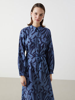 ?i?ekli Kad?n G?mlek Elbise