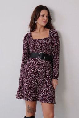 Платье с вырезом каре отрезное по талии - Martichelli фото 39