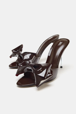 BOW HEELED SANDALS - Zara фото 16