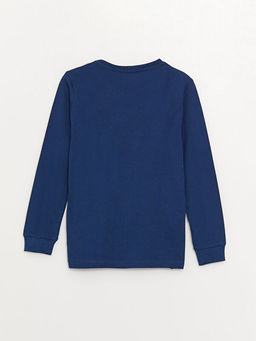 Bisiklet Yaka Bask?l? Uzun Kollu Erkek ?ocuk Pijama Tak?m? - Waikiki фото 3