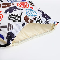 Мешок для обуви на шнурке, цвет белый/разноцветный - Simaland фото 3