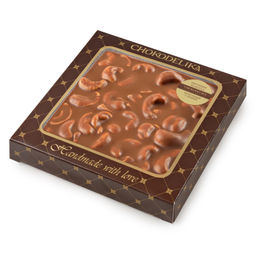 Неровный шоколад молочный с КЕШЬЮ 80 гр - Chokodelika фото 2