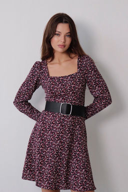 Платье с вырезом каре отрезное по талии - Martichelli фото 43