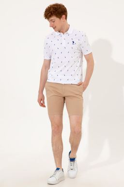 U. S. Polo Assn Мужская белая футболка с воротником-поло - U.s. polo assn фото 16