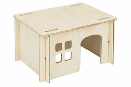 Домик д/грыз. дерев. Редпл. с окошком, 15*11*h9см 85681