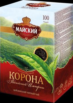 Майский. Корона Российской империи 100 гр. карт.пачка