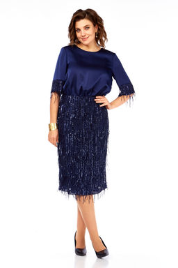Платье Olga Style С982 синий