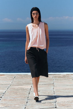 TOP SIN MANGAS CON CUELLO FRUNCIDO - H&m фото 7