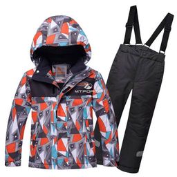 Горнолыжный костюм подростковый для мальчика оранжевый 8817O