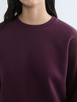 Bisiklet Yaka Kad?n Kal?n Sweatshirt